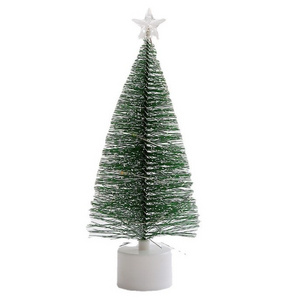 LED colorful pine needle Christmas tree desktop window decoration luminous mini Christmas tree