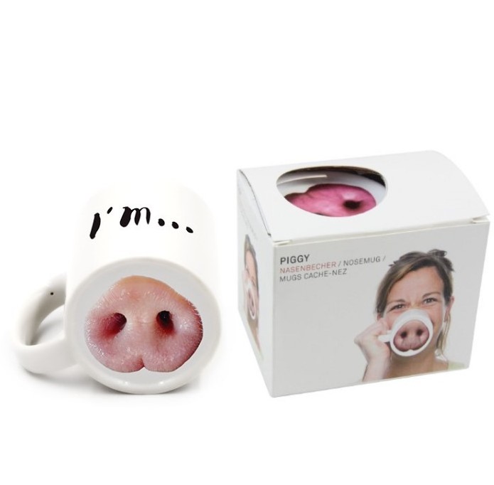 Funny pig nose dog nose cup ceramic mug Nose Piggy MuG