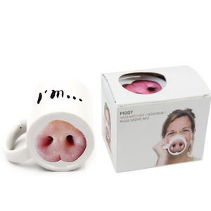 Funny pig nose dog nose cup ceramic mug Nose Piggy MuG