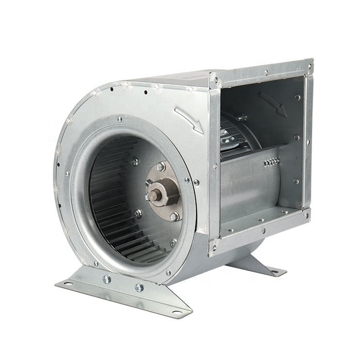 7/7 Dual Inlet Centrifugal Blower Fan Forward Curved Centrifuge Blower Driven by Direct AC Motor 250W 1200 Cfm Airflow Duct Fan