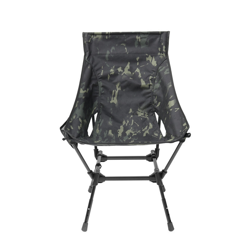 Custom Logo Adjustable Height Camouflage Alu7075 Highback Folding Camping chair fishing Moon Chair