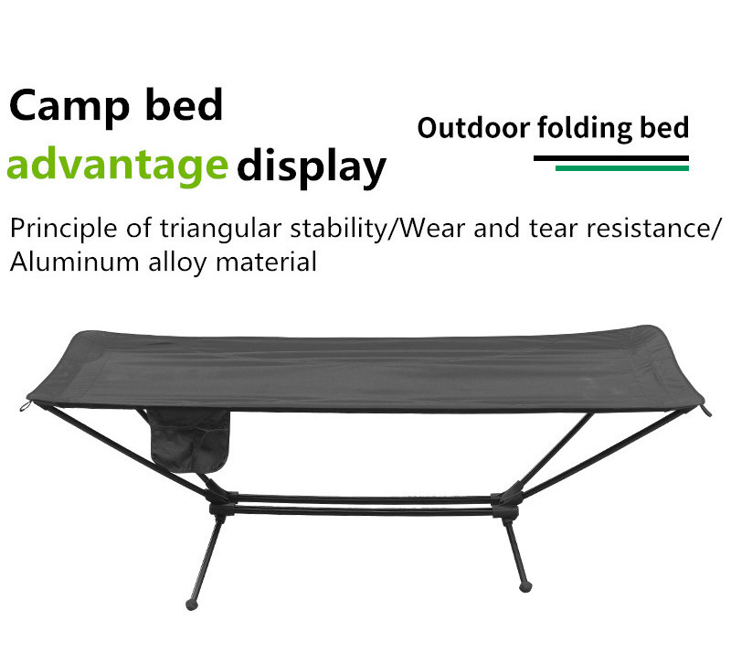 Factory sale Extra Wide Sleeping Cots Lightweight waterproof Folding camping bed cot Outdoor hammock bed