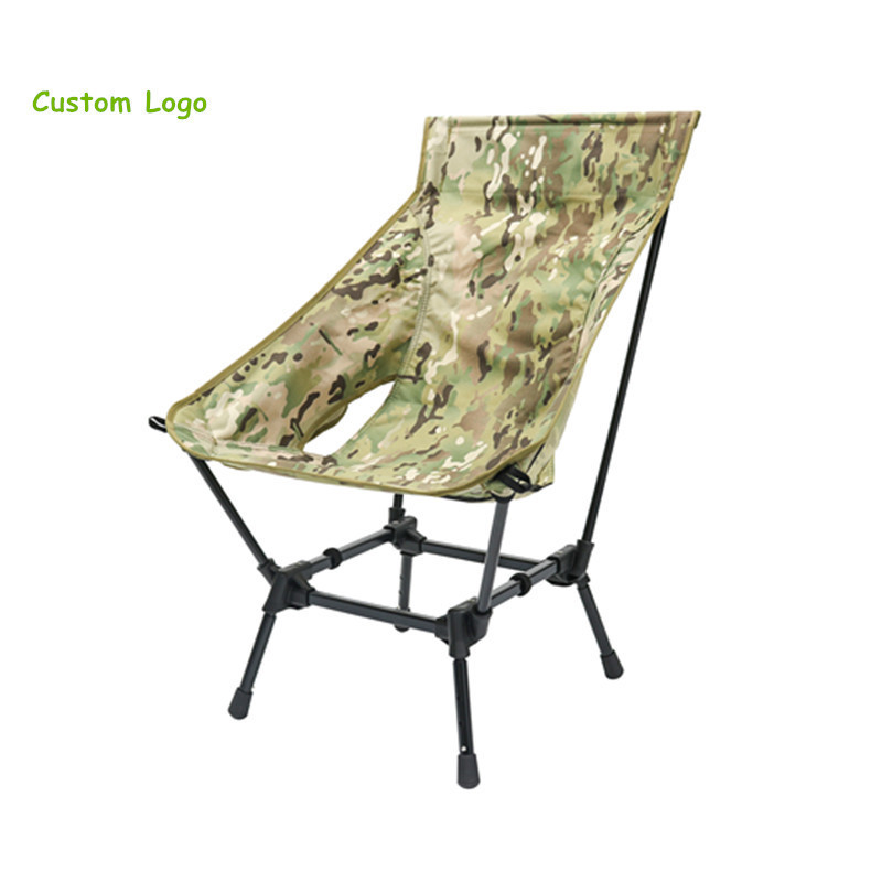 2023 Multi-functional Height adjustable Oxford cloth folding camping chair beach chair with side pocket