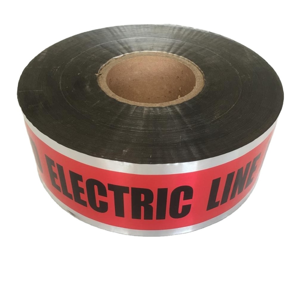 Underground Detectable Warning Tape Aluminium Foil Marking Tape