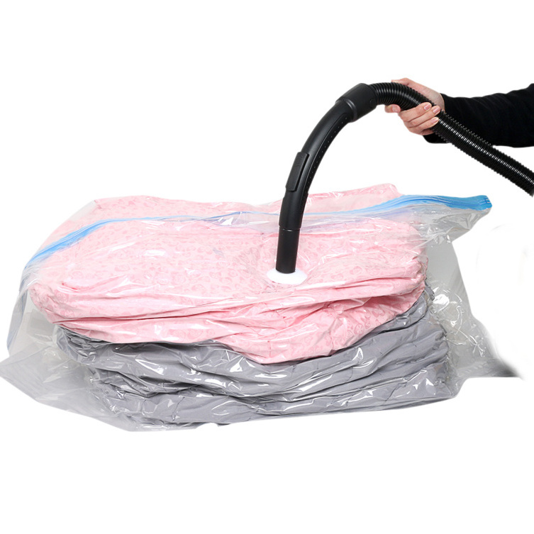 Household cube vacuum storage bag for mattress and quilts