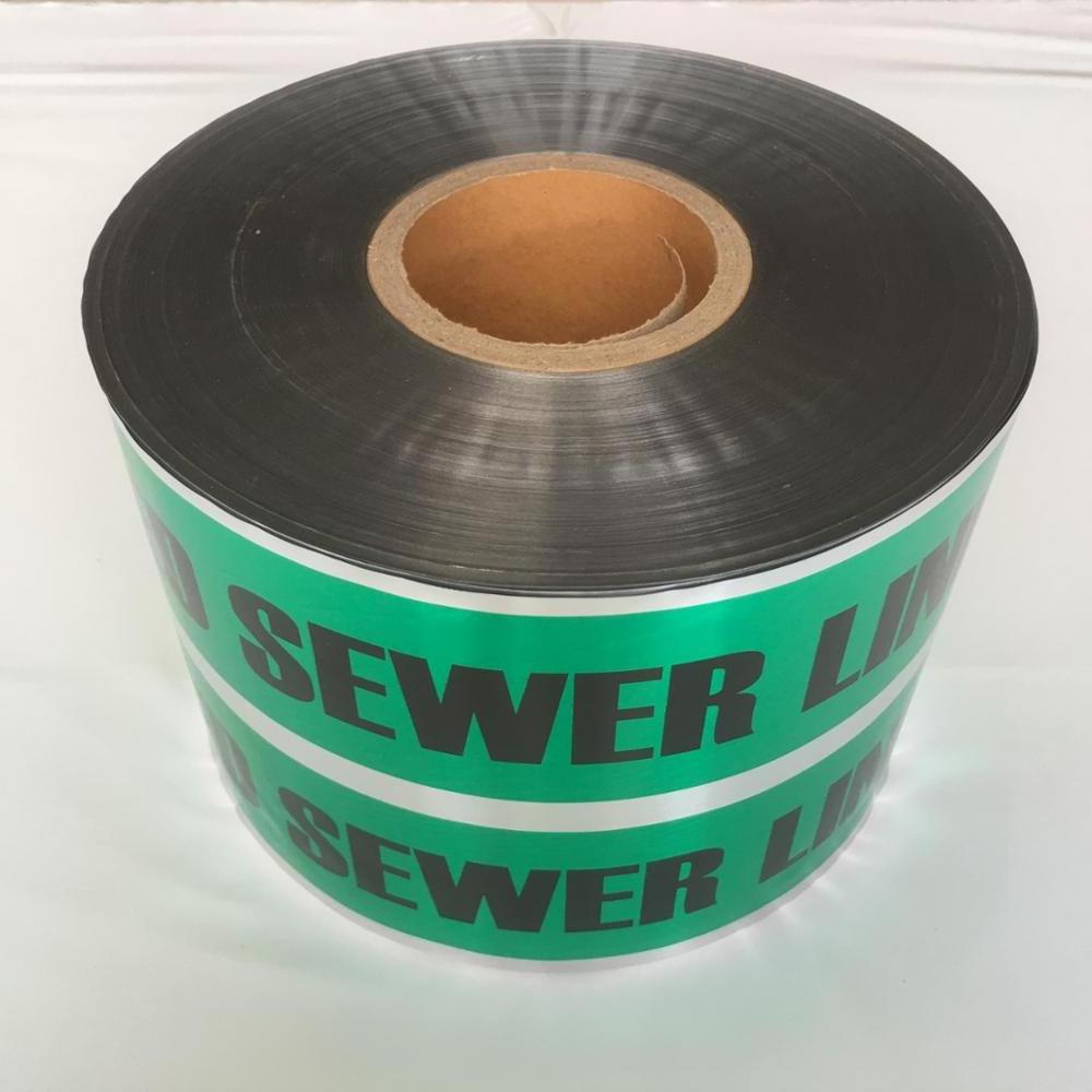 Underground Detectable Warning Tape Aluminium Foil Marking Tape