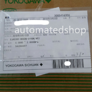 Yokogawa intelligent pressure transmitter eja530e-dbs8n-019dn/nf2