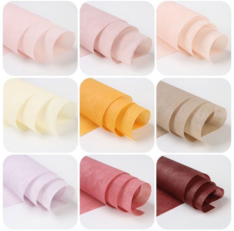 Waterproof non-woven waterproof flower wrapping paper South Korea cotton packaging paper waterproof wear-resistant  breathable