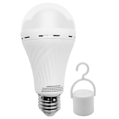 emergency rechargeable light bulb equivalent to 60 watts, 4000K daylight self-charging 1200mAh battery backup led bulb