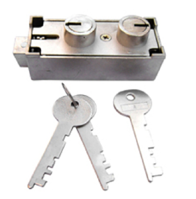 Wholesale price mechanical Key Safe Deposit Box Lock WTS01 with double cahngable nose