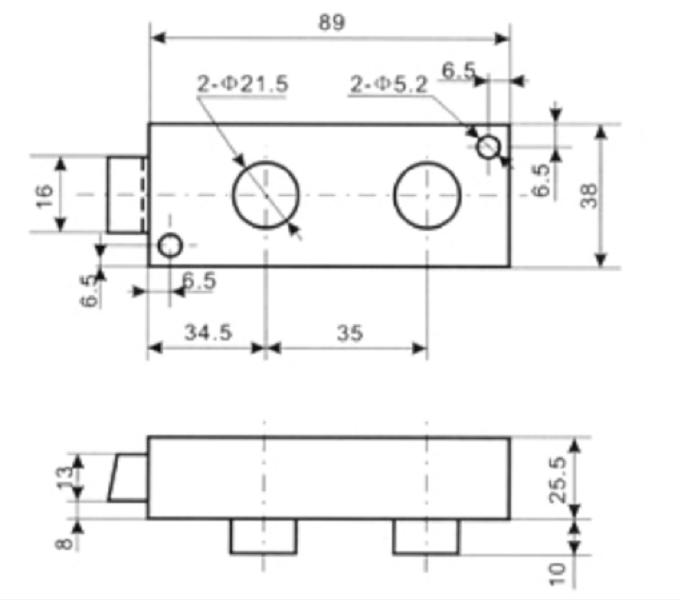 Wholesale price mechanical Key Safe Deposit Box Lock WTS01 with double cahngable nose