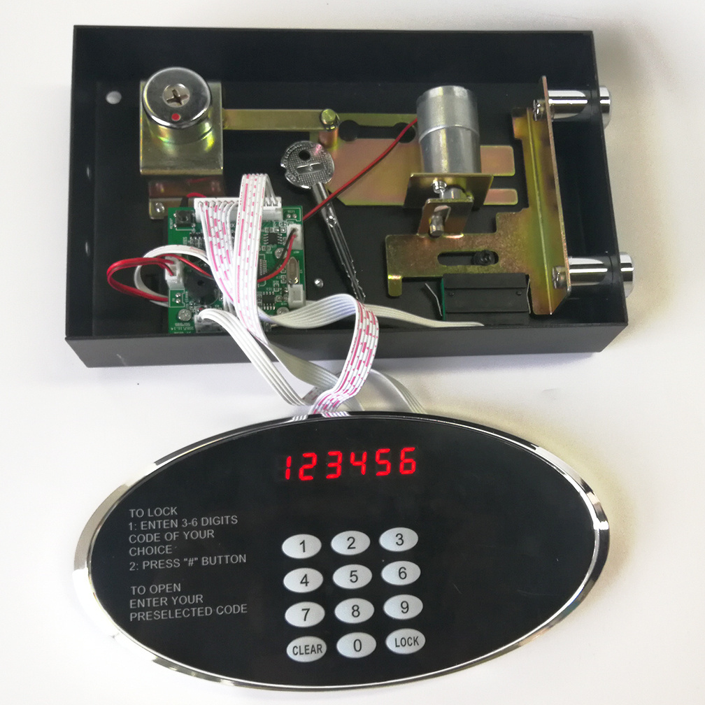 hotel motorized safe lock lcd screen electronic combination lock wholesale box combination lock lcd electronic cipher key