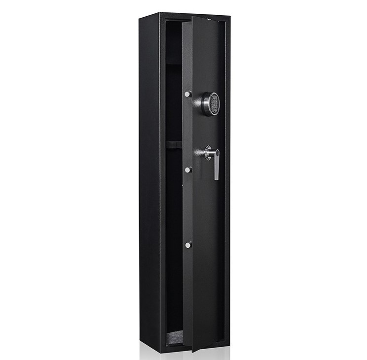 Hot sale Large Electronic Lock Metal Gun Safe Cabinet Big Gun Safe Keypad 4 Position Safe Black Gun Cabinet