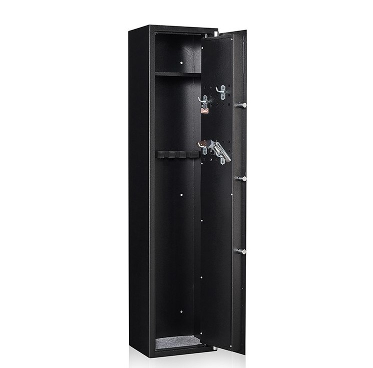 Hot sale Large Electronic Lock Metal Gun Safe Cabinet Big Gun Safe Keypad 4 Position Safe Black Gun Cabinet