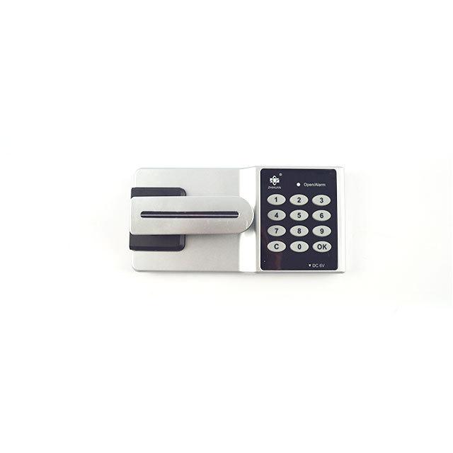 Digital lock with card swipe card through the plank  password and fingerprint to unlock electronic combination cipher locks