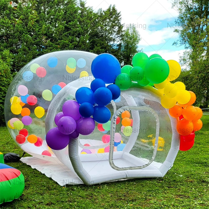 Outdoor Kids Party Advertising Inflatables Crystal Igloo Dome Bubble Tent Clear Dome Inflatable Bubble Ballon House