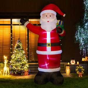 Christmas Inflatable Santa Claus with Big Christmas tree and dog inflatable yard decoration inflatable decoration Xmas