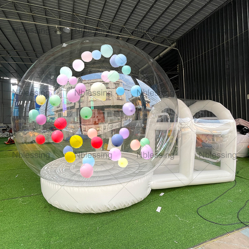 Transparent PVC Model Advertising Inflatable Bouncy Bubble Clear Dome Bounce House Events Jumping Tent Balloon House for Kids