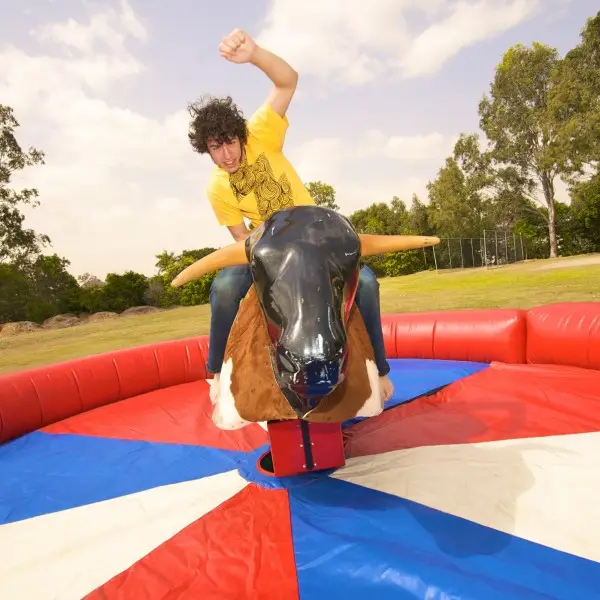 Factory Price Mechanical Inflatable Rodeo Bull Ride Game Inflatable Bull Riding Machine For Sale