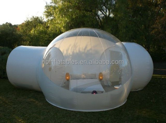 Outdoor bubble tent/ inflatable car cover,inflatable clear bubble lodge tent camping yurt tent for rent