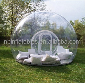 Outdoor bubble tent/ inflatable car cover,inflatable clear bubble lodge tent camping yurt tent for rent