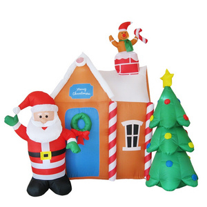 Inflatable Christmas Decorations 8ft Santa Claus for Holiday Outdoor and Indoor Yard-Led Light Giant and Tall Blow up Santa Clau