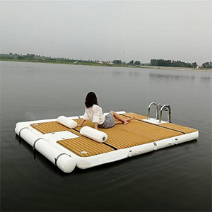 Custom PVC Inflatable Pontoon Fancy Floating Platform for Sun Bathing for Boat SUP Yacht Dock