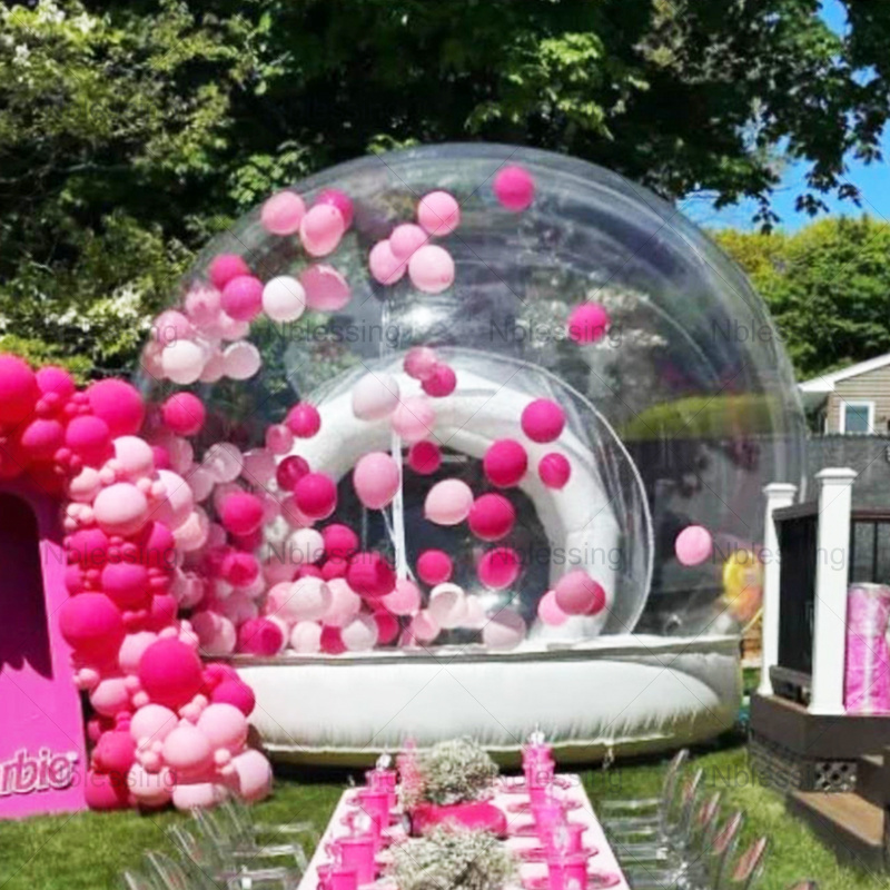 Transparent PVC Model Advertising Inflatable Bouncy Bubble Clear Dome Bounce House Events Jumping Tent Balloon House for Kids