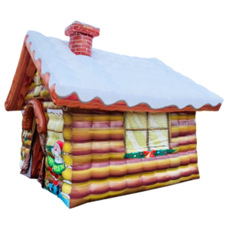 Inflatable Santa's Grotto Inflatable House Santa Claus Christmas Hut Inflatable Tent For Advertising