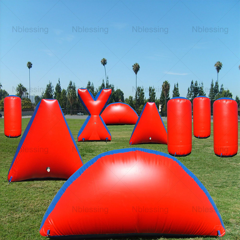 Outdoor Paintball Obstacles Accessories Inflatable Paintball Bunker Arena Game