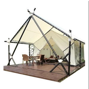 Supplier Customized Outdoor Waterproof Luxury Safari Tent Canvas Glamping Tent Luxury Hotel Tent