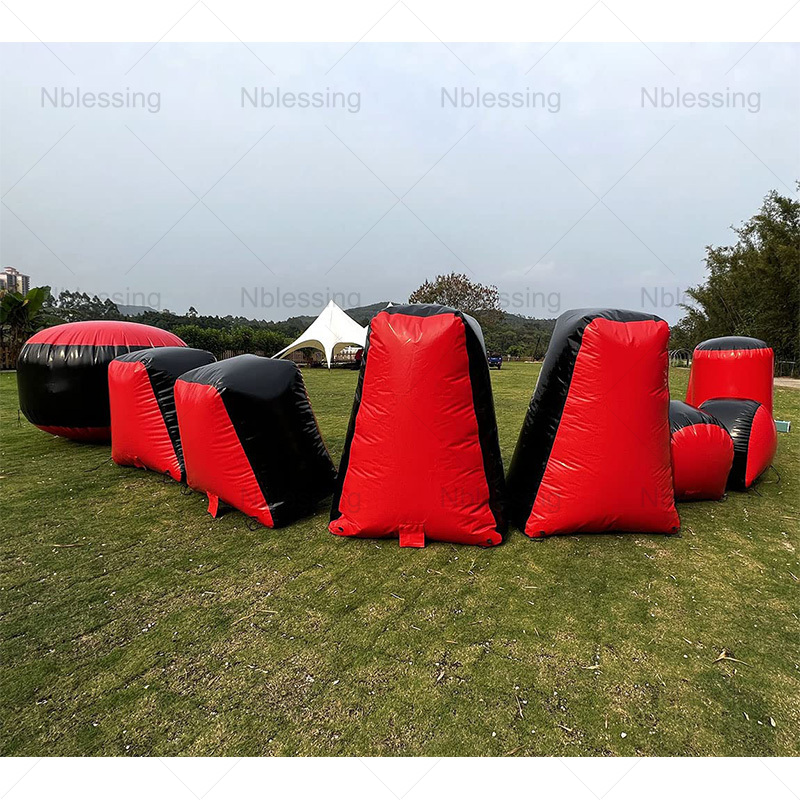 Outdoor Paintball Obstacles Accessories Inflatable Paintball Bunker Arena Game