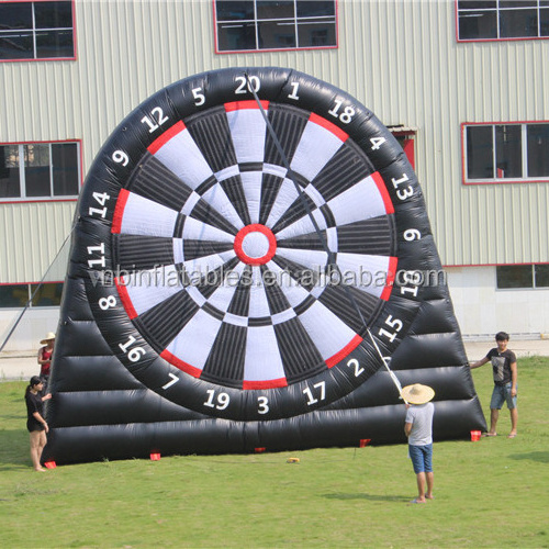 Giant inflatable soccer dart sport game,inflatable football target darts board game for sale