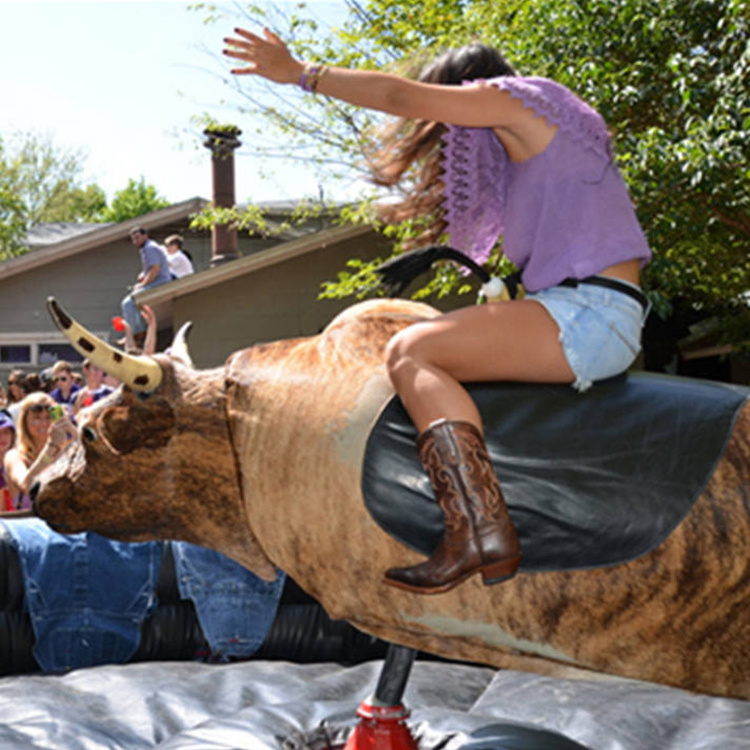 Crazy Bull Ride Machine Bull Riding Machine For Sale Customized  Inflatable Mechanical Bull