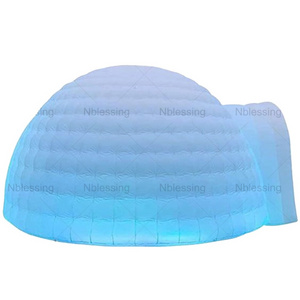 Outdoor Durable Inflatable LED Dome Tent Lighting Igloo Tent with Remote Controls for Party or Rental