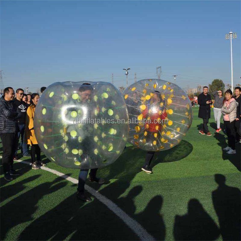 Factory Hot Selling Adult Tpu\/PVC Body Zorb Giant Bumper Ball Suit Human Inflatable Bubble Football Soccer Ball for sale