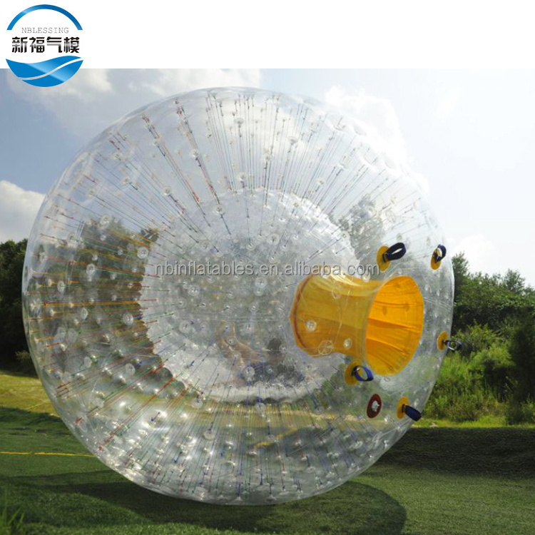 Giant inflatable clear body zorb human hamster ball,large tpu inflatable zorbing ball for adult