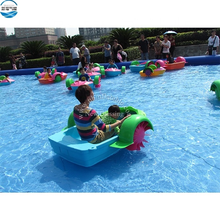 120kgs one person load weight outdoor kid hand paddle boat/ pedal boat for swimming pool