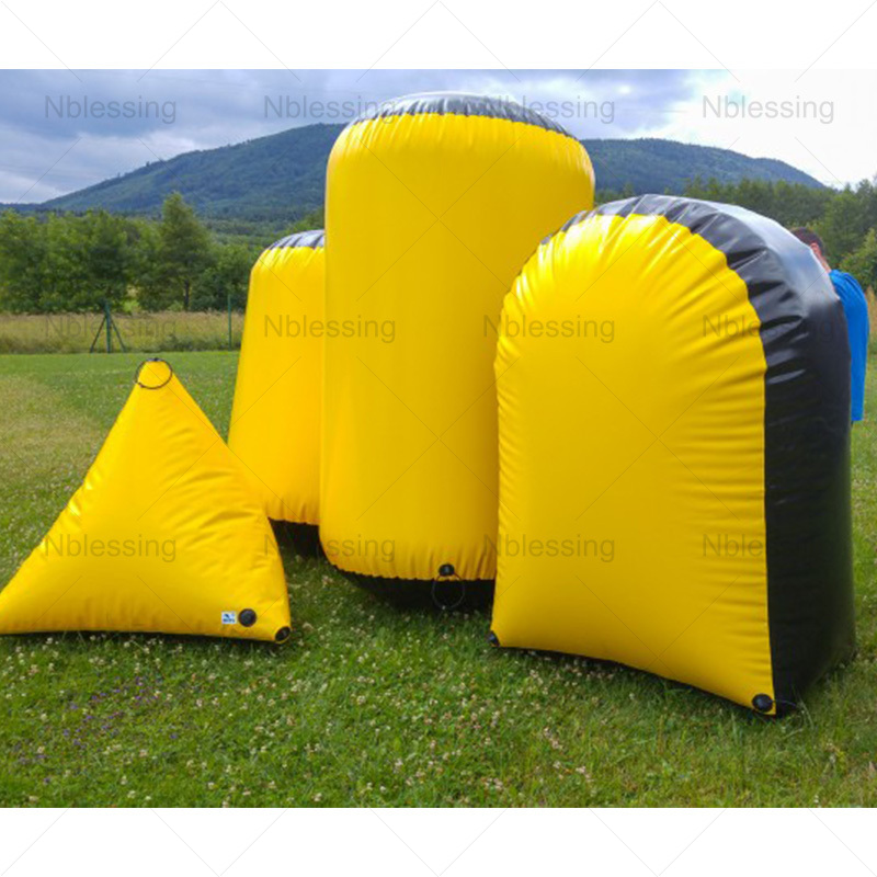 Outdoor Air Sealed Inflatable Paintball Bunker for Sport Team Training Inflatable Paintball Air Bunker