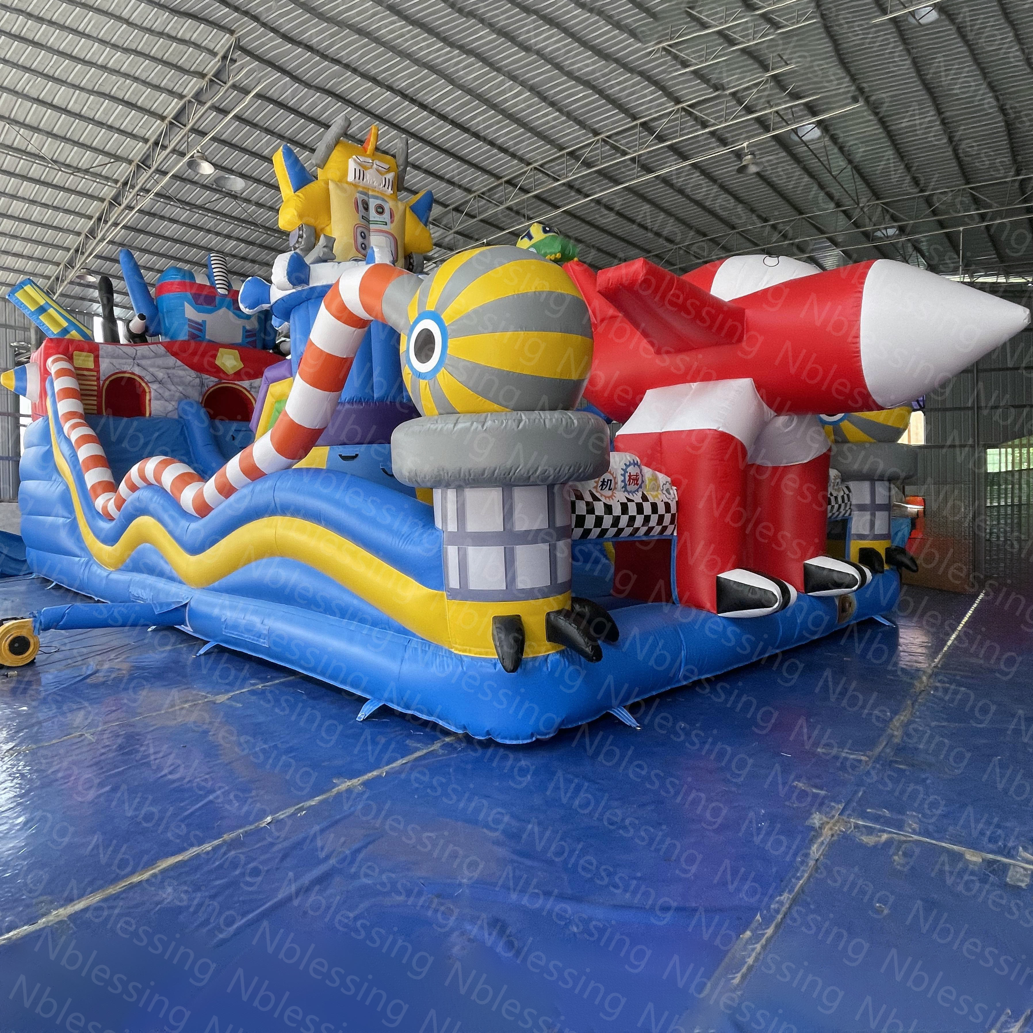 Commercial Inflatable Bouncy Bouncer Jumping Water Castle  Inflatable Bounce House With Slide For Sale