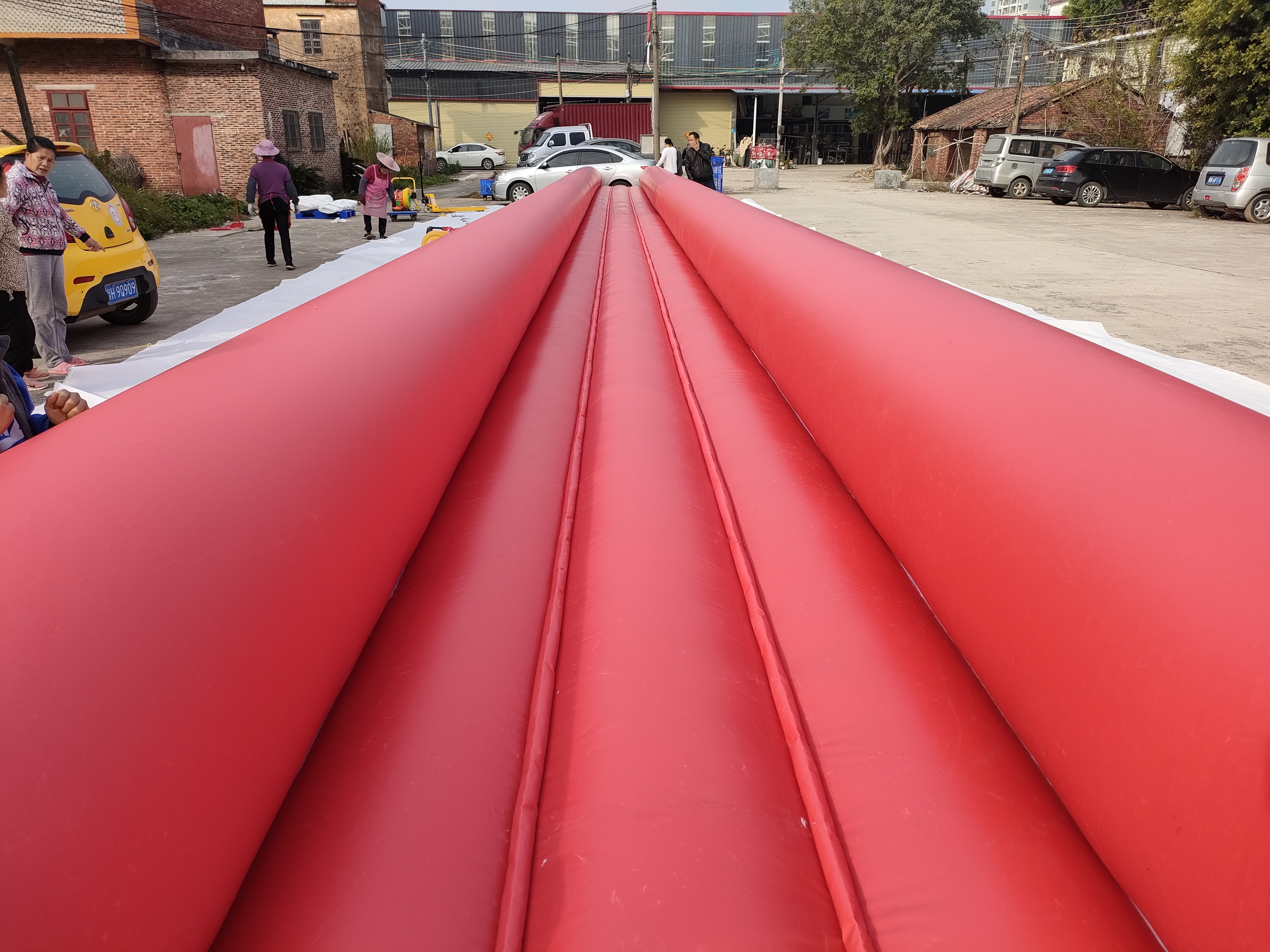 The World's Longest waterslide Inflatable Water slide for sale 1000 ft slip n slide inflatable slide the city factory price