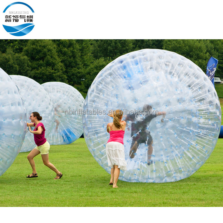 Giant inflatable clear body zorb human hamster ball,large tpu inflatable zorbing ball for adult