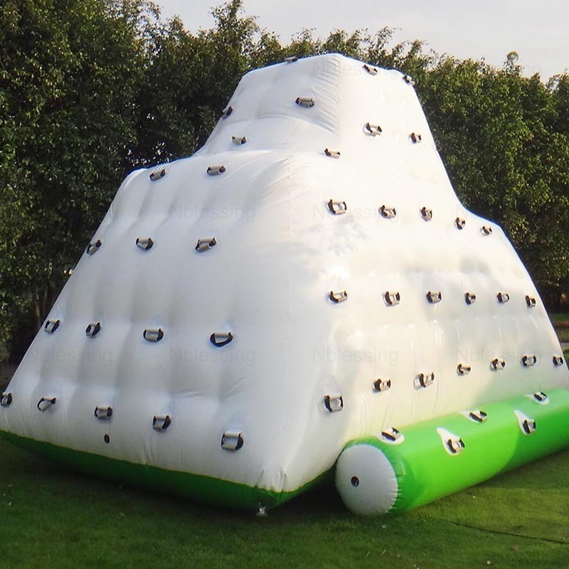 PVC  Water Park Games Inflatable Iceberg with Slide for Water Sports Games