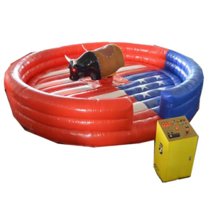 Factory Price Mechanical Inflatable Rodeo Bull Ride Game Inflatable Bull Riding Machine For Sale