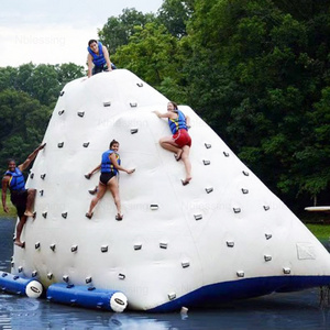 PVC  Water Park Games Inflatable Iceberg with Slide for Water Sports Games