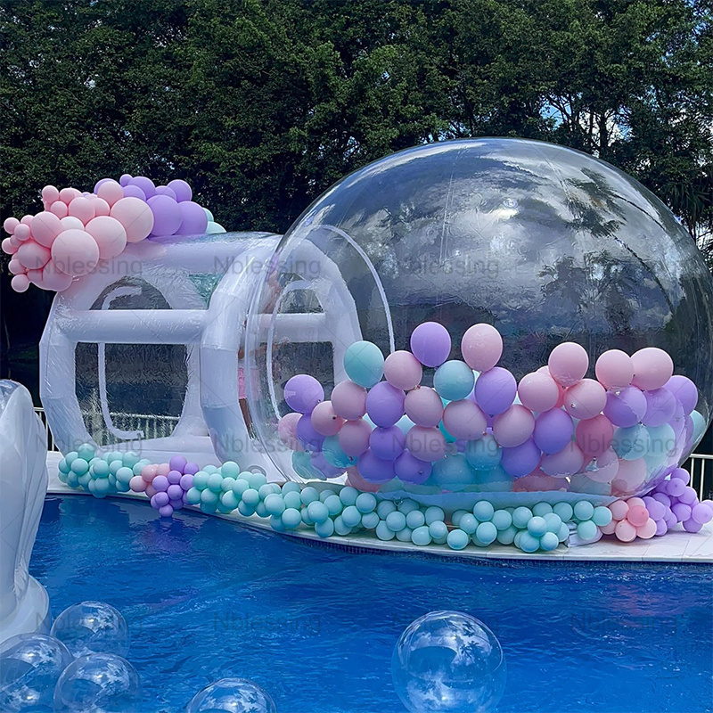 Outdoor Kids Party Advertising Inflatables Crystal Igloo Dome Bubble Tent Clear Dome Inflatable Bubble Ballon House