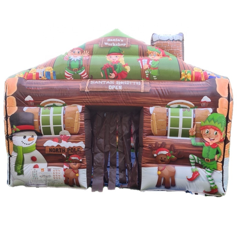 Outdoor Christmas Party Tent,Customize Inflatable Santa Claus Grotto