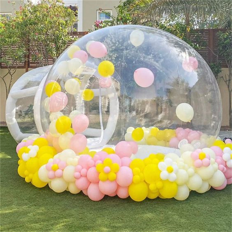 Factory Camping Tent House Outdoor  Bubble Tent Inflatable Transparent Dome Clear Bubble Tent House for camping