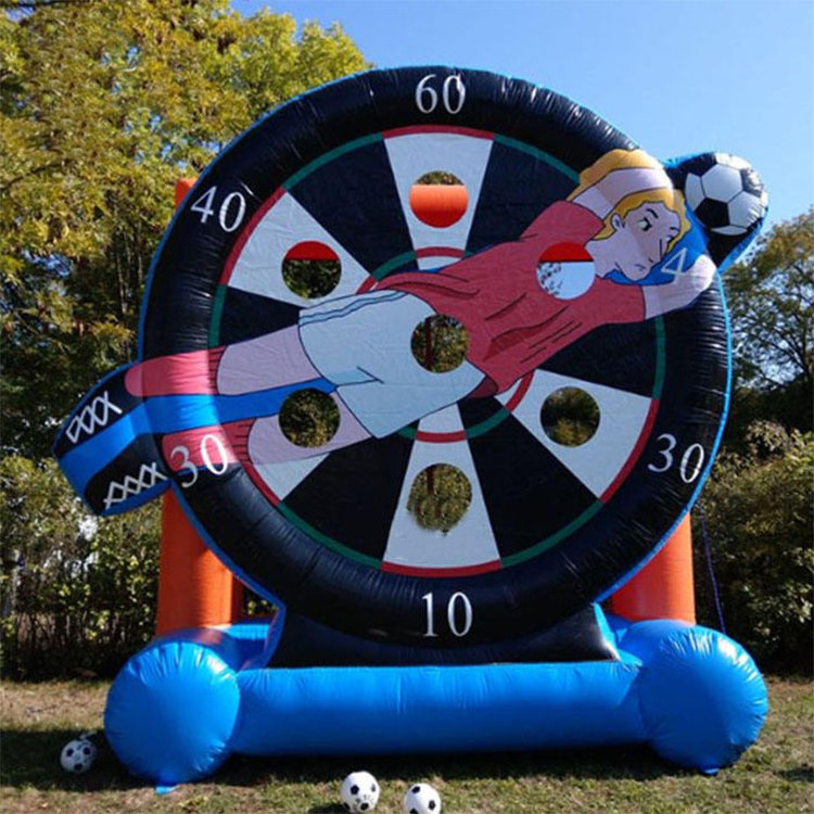 Giant inflatable soccer dart sport game,inflatable football target darts board game for sale