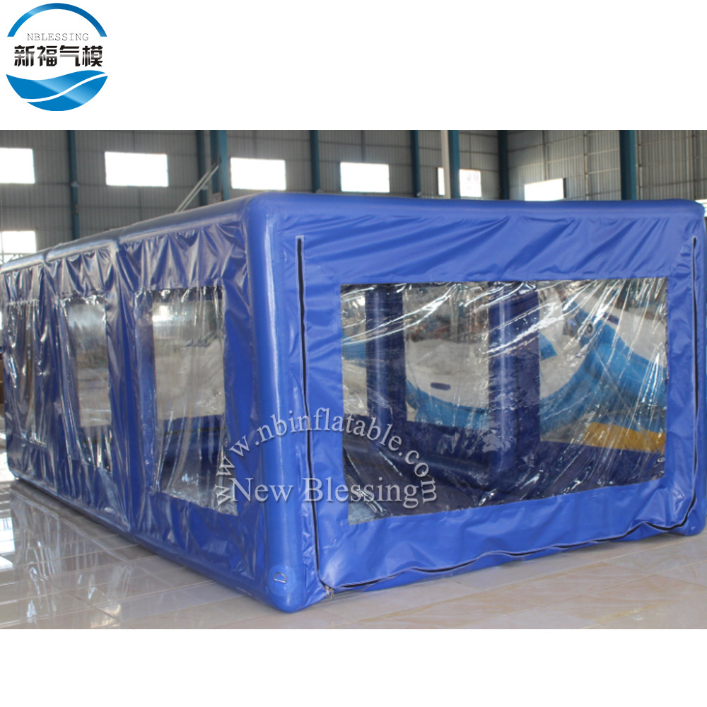 Waterproof inflatable show car garage, inflatable display car cover, Inflatable clear car garage capsule tent